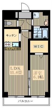 SHIMX OGI MAISON(1LDK/1階)の間取り写真