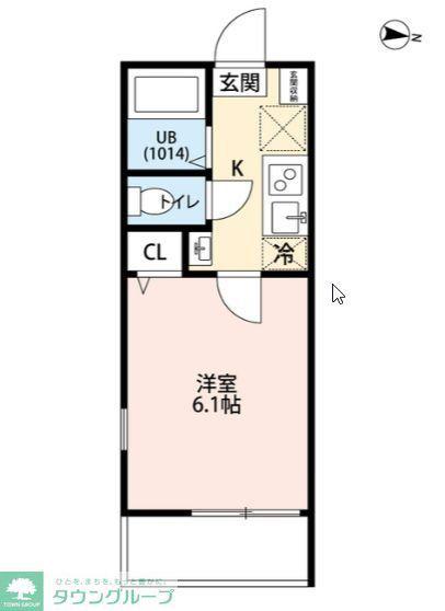 VENUS LAGOON 白幡仲町(ワンルーム/1階)の間取り写真