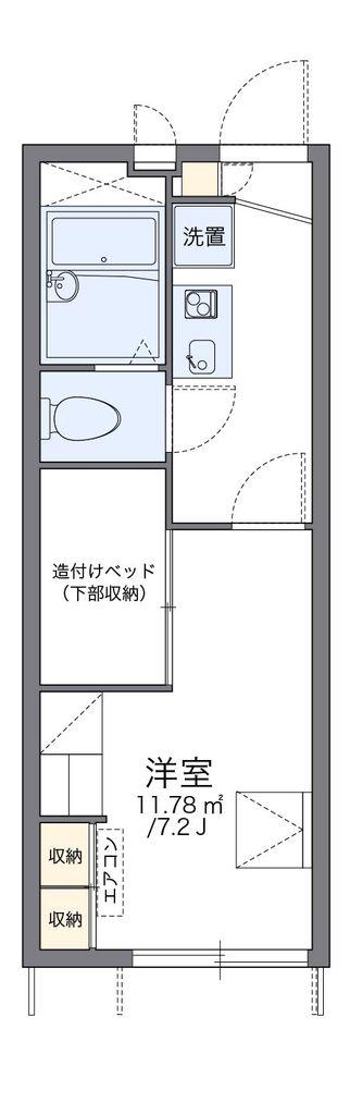 レオパレスプルケリマ(1K/1階)の間取り写真