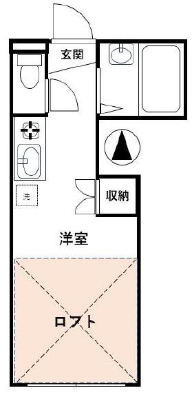 ラ・セルジュ新宿落合(ワンルーム/2階)の間取り写真