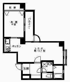 ストリートライフ吉祥寺(2DK/2階)の間取り写真