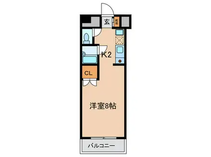 天王寺パンション壱番館(1K/2階)の間取り写真
