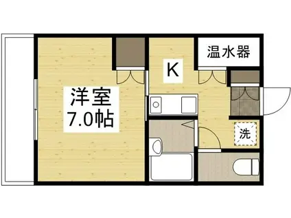 ライフコート(1K/3階)の間取り写真