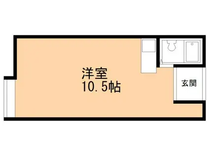 学ハウスYOU77(ワンルーム/1階)の間取り写真