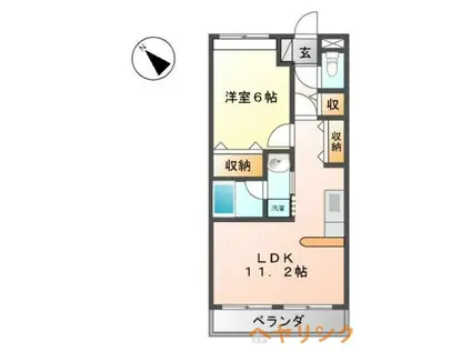 マ・メゾン清寿(1LDK/1階)の間取り写真