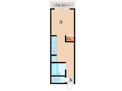ソレイユ武庫之荘(ワンルーム/3階)の間取り写真
