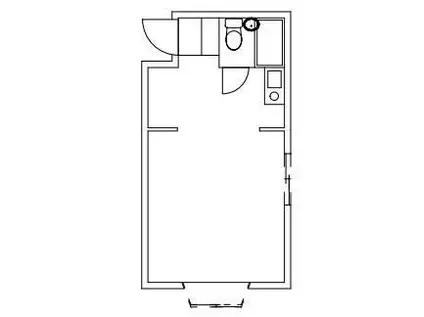 ホワイトハウス(1K/2階)の間取り写真