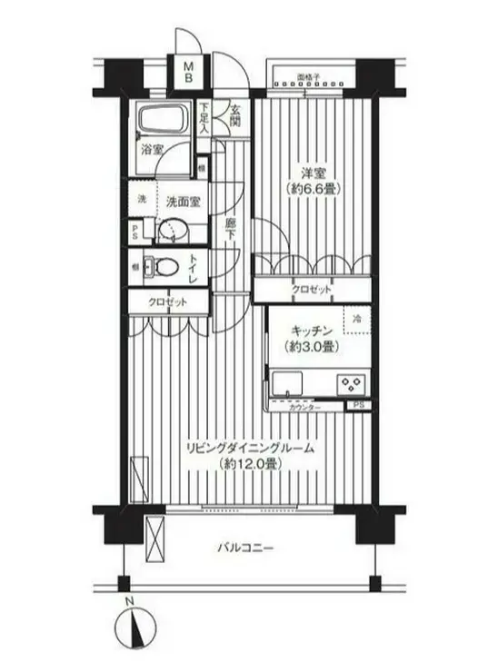 パシフィーク品川 11階階 間取り