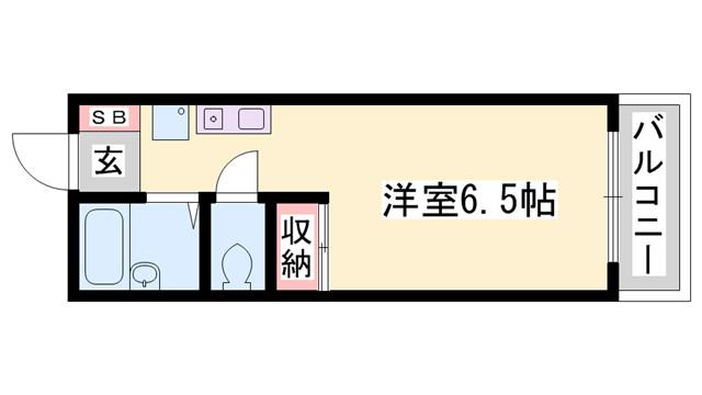 JONANハイツ(1K/2階)の間取り写真