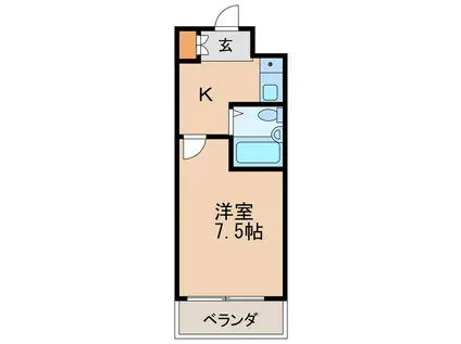 ライオンズマンション丸の内第5(1K/9階)の間取り写真