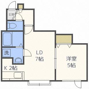 スタービレッジ(1LDK/1階)の間取り写真