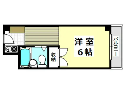 大池5番館(1K/4階)の間取り写真