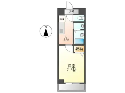 レジデンス滝子館(1K/1階)の間取り写真