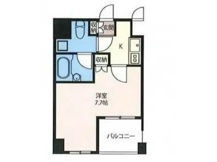 エスティメゾン浅草駒形(1K/5階)の間取り写真