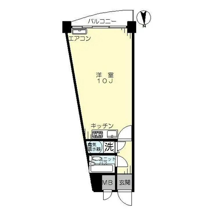 シャンボール北新宿 15階階 間取り