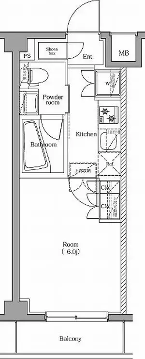 PREMIUM CUBE品川戸越DEUX 2階階 間取り