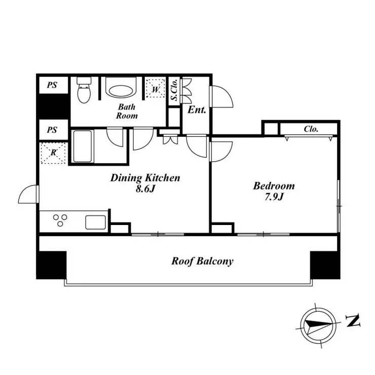 プレミアステージ内神田 10階階 間取り