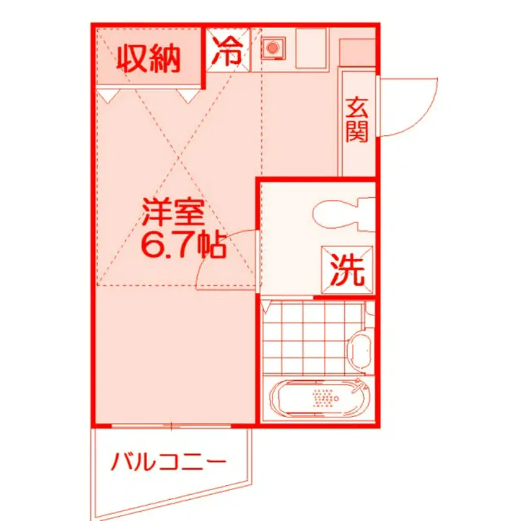 アザレア湘南 1階階 間取り