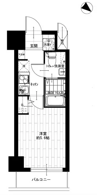シーアイマンション鶴見 8階階 間取り