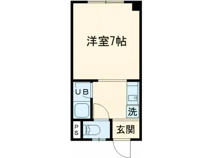 ウエストコート(1K/2階)の間取り写真