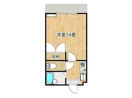 ハイツファニー(1K/1階)の間取り写真