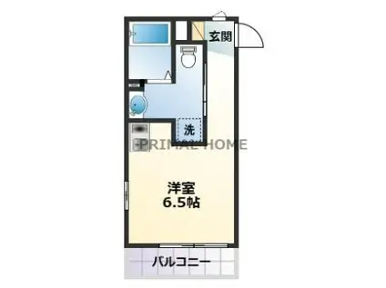 リチェンシア横浜三ツ沢下町(ワンルーム/4階)の間取り写真