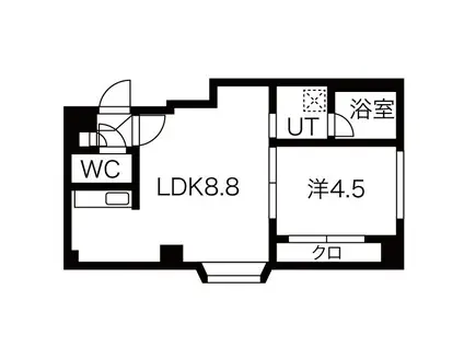 パブリック56(1LDK/1階)の間取り写真