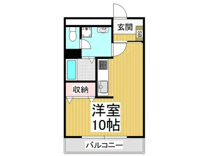 プリベールヤマギシ II(ワンルーム/1階)の間取り写真