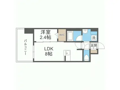 グランフォーレ博多ウォーターフロント(1LDK/14階)の間取り写真