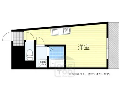 ヴィラほった(ワンルーム/1階)の間取り写真