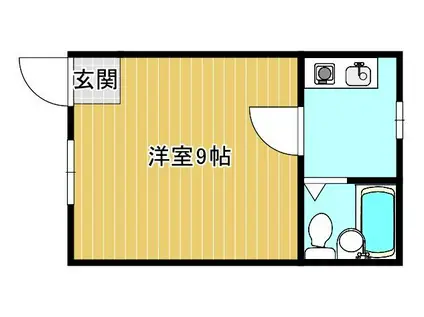 エクセレント老原 A棟B棟(1K/1階)の間取り写真