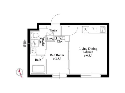 CASA PIAZZA 西日暮里(1LDK/2階)の間取り写真