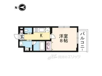 モナド MONADO(1K/4階)の間取り写真