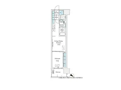 ロイヤルパークス有明(1LDK/2階)の間取り写真