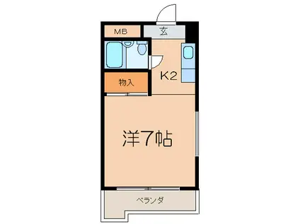 グランドメゾン金山(1K/6階)の間取り写真