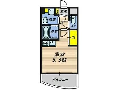 ドリームネオポリス鶴見III(ワンルーム/7階)の間取り写真