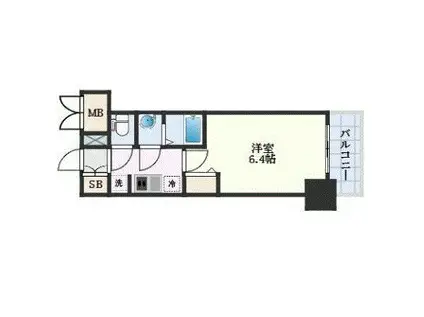 プレサンス新大阪ジェイズ(1K/7階)の間取り写真