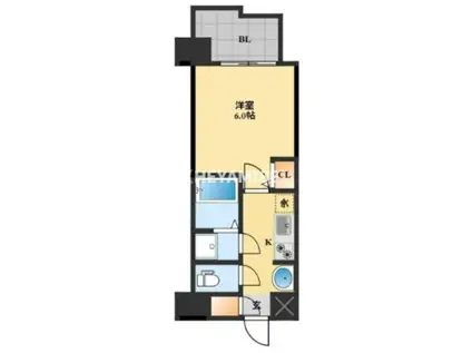 ヴィオラ花丘(1K/9階)の間取り写真