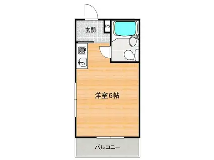 グレイス五月が丘(ワンルーム/4階)の間取り写真