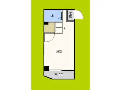 ライオンズコーポ(ワンルーム/4階)の間取り写真