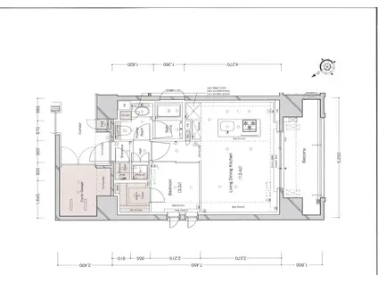 ザ・グランプルーヴ上馬(1LDK/8階)の間取り写真