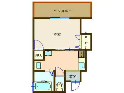 たくみ児玉ビル(1K/7階)の間取り写真