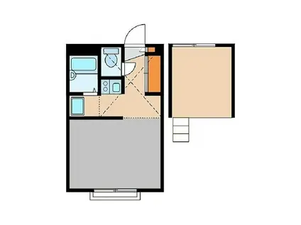 MT.EIGHT三田(1K/2階)の間取り写真