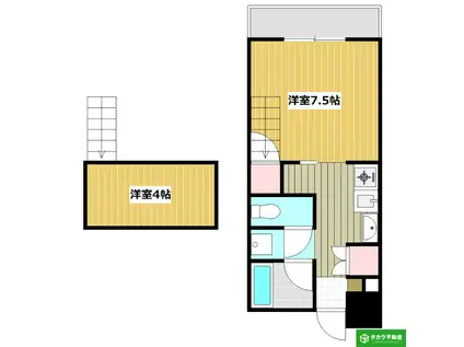 アーバンYOU(1K/2階)の間取り写真