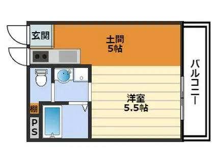 第一渡部ビル(1K/5階)の間取り写真