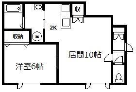 ETERFORT(1LDK/1階)の間取り写真