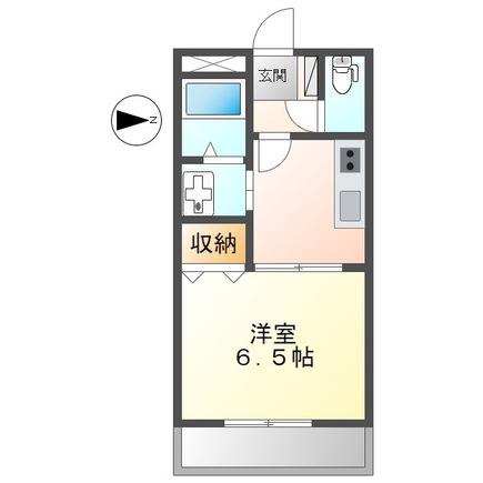JUNO(1K/1階)の間取り写真