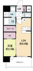 セレニテ天六ミラク(1LDK/6階)の間取り写真
