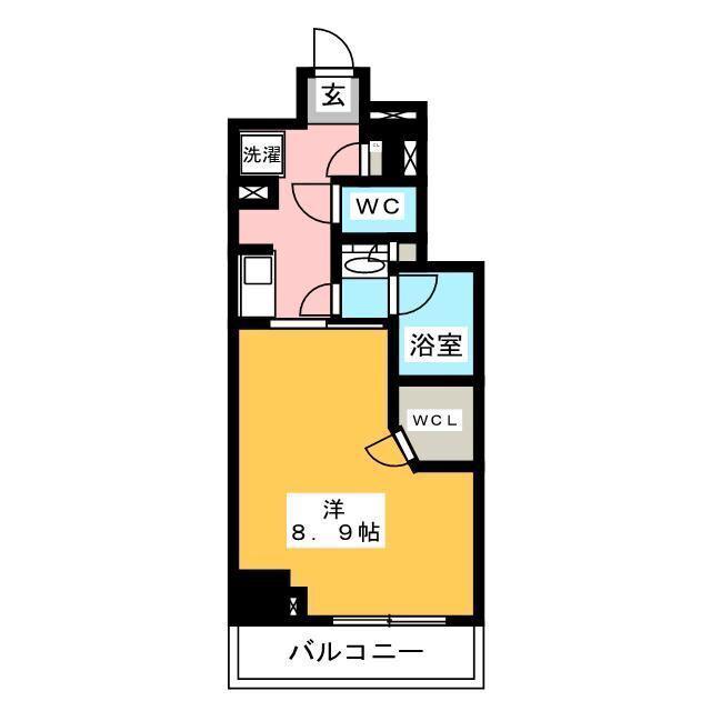 レジディア御茶ノ水III(1K/9階)の間取り写真