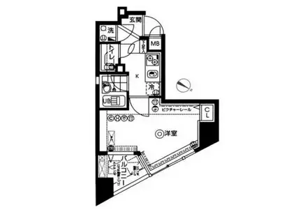 REV REFAYS MANA(1K/3階)の間取り写真